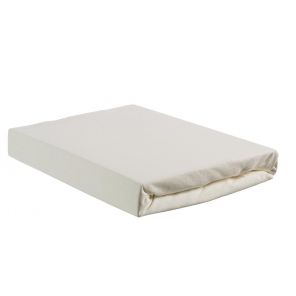 Beddinghouse Jersey Topper Fitted Sheet Off-white