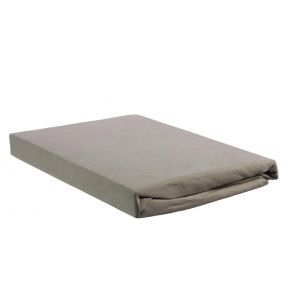 Beddinghouse Jersey Topper Fitted Sheet Taupe